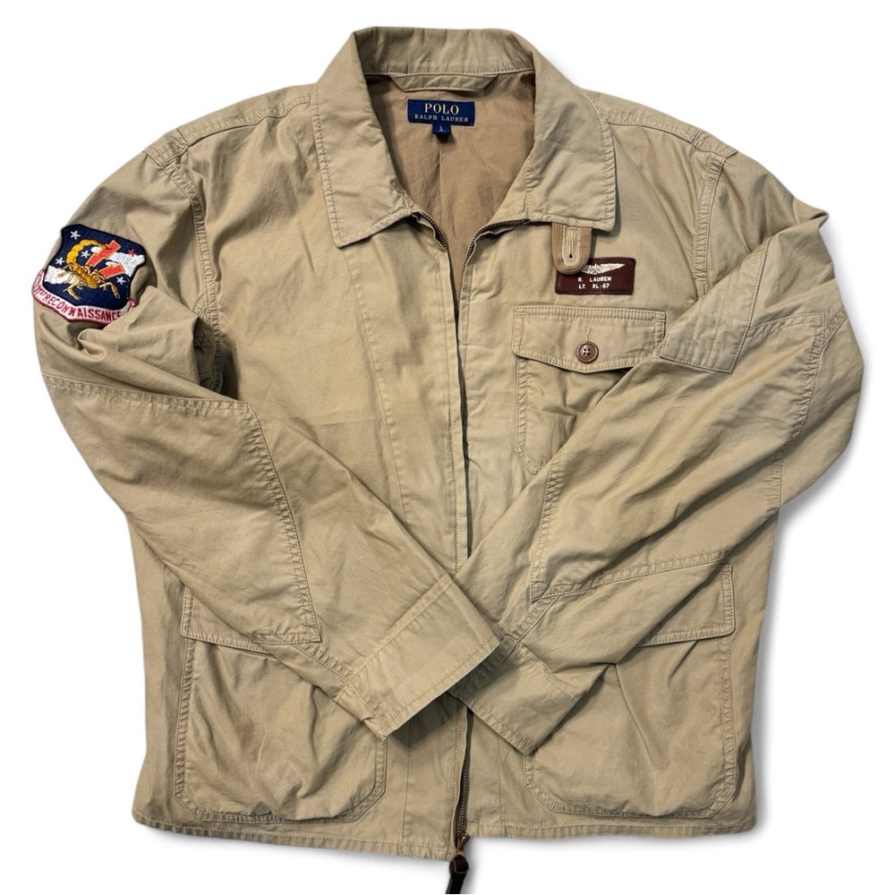 Polo Ralph Lauren Air Force Harrington Zip-Up Bomber Work Jacket